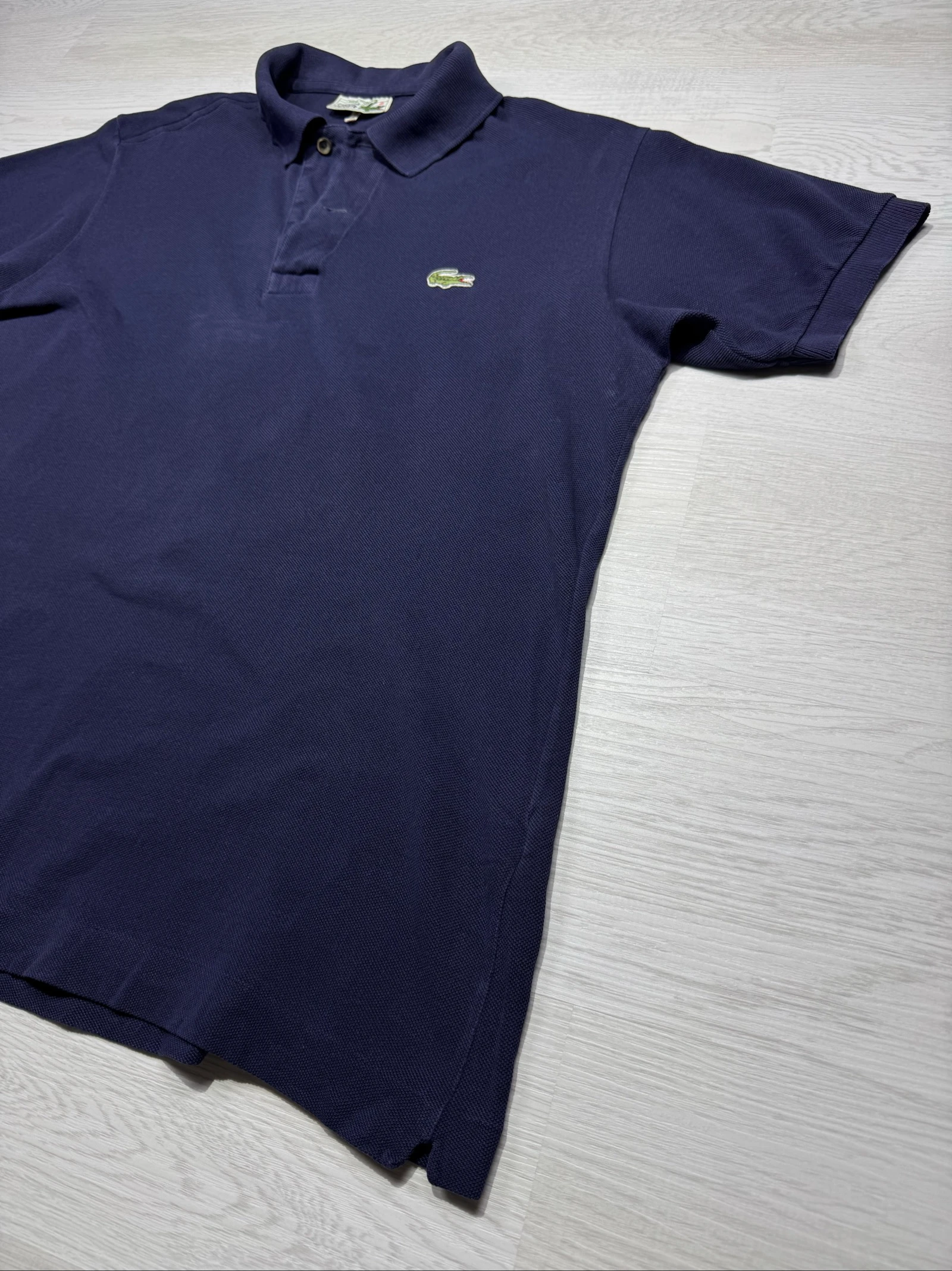 Lacoste Vintage Polo Shirt Made In France Navy Blue Size 4 – photo 2